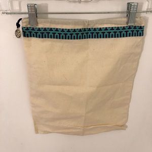 Tory Burch canvas garment bag